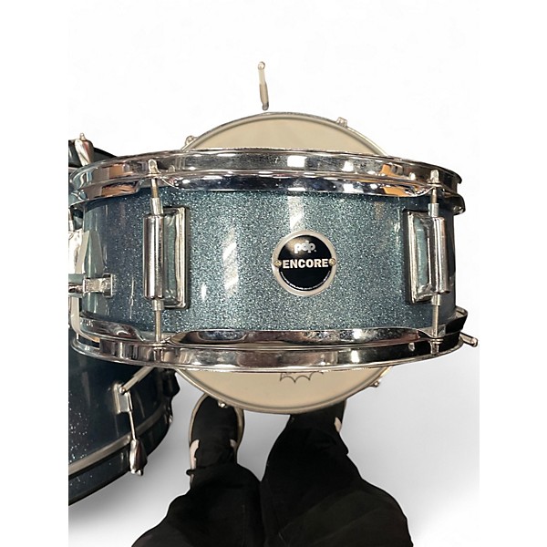 Used PDP by DW 5 Piece ENCORE BLUE SPARKLE Drum Kit