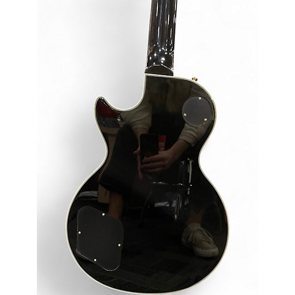 Used Epiphone Les Paul Custom Blackback Pro Antique Ivory Solid Body Electric Guitar