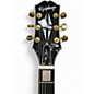 Used Epiphone Les Paul Custom Blackback Pro Antique Ivory Solid Body Electric Guitar