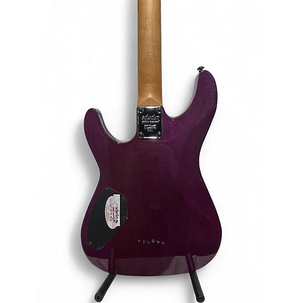 Used Schecter Guitar Research Omen Extreme 6 Purple Solid Body Electric Guitar
