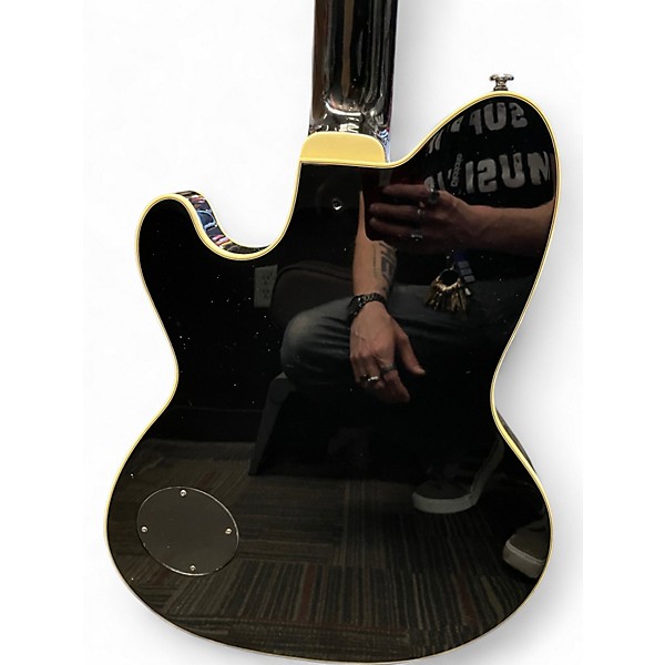 Used 2000s Ibanez Talman TM71 SVT Silver Top Hollow Body Electric Guitar