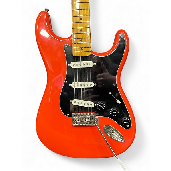 Used Squier Classic Vibe 1950S Stratocaster Fiesta Red Solid Body Electric Guitar