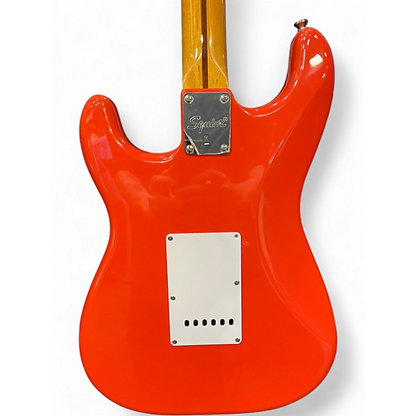 Used Squier Classic Vibe 1950S Stratocaster Fiesta Red Solid Body Electric Guitar