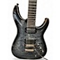 Used Schecter Guitar Research Hellraiser C1 Hybrid trans grey Solid Body Electric Guitar