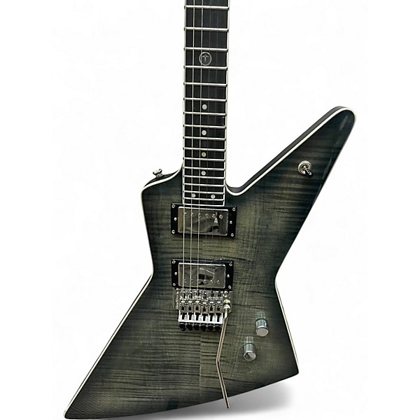Used Epiphone Brendon Small Thunderhorse Explorer Trans Black Solid Body Electric Guitar