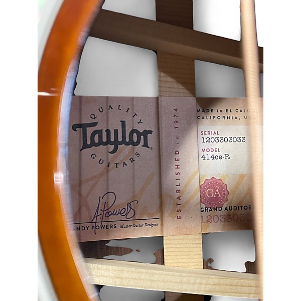 Used Taylor 414CE-R Tobacco Burst Acoustic Electric Guitar