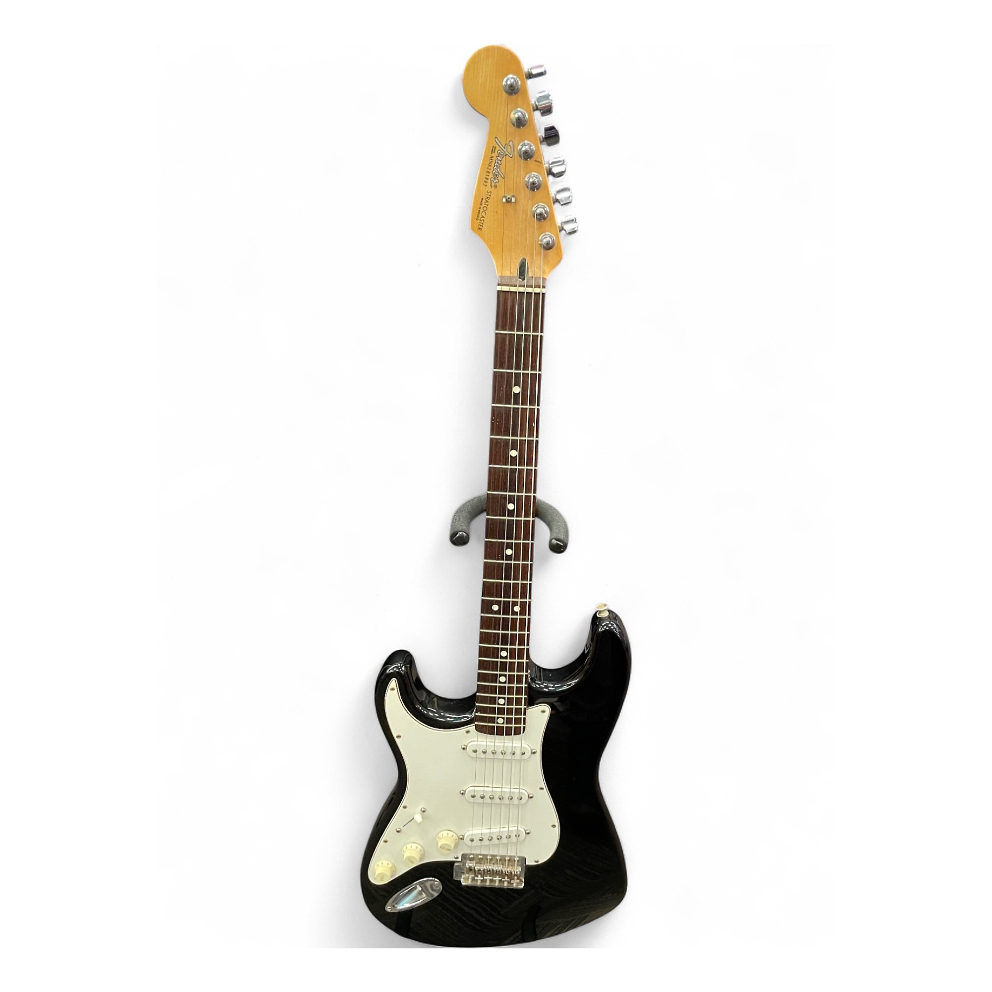 Used 1998 Fender Stratocaster Black Electric Guitar Black | Guitar