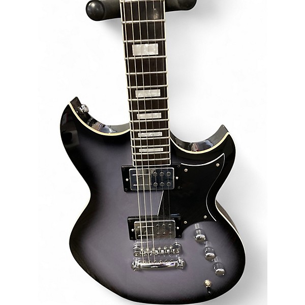 Used 2020s Reverend Sensei Black and Silver Solid Body Electric Guitar