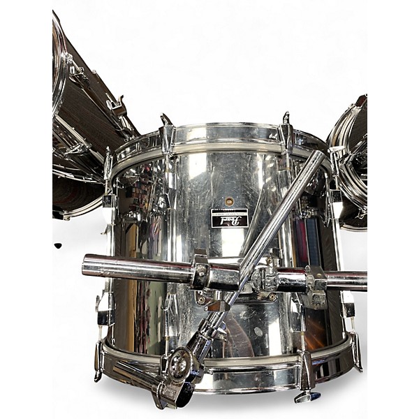 Used 1980s Pearl 6 Piece Export Chrome Drum Kit