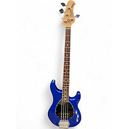 Used Sterling by Music Man SB4 COBRA BLUE Electric Bass Guitar