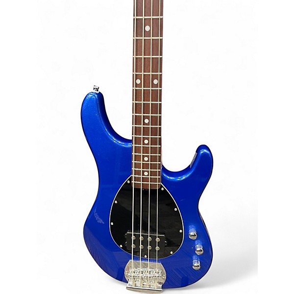 Used Sterling by Music Man SB4 COBRA BLUE Electric Bass Guitar