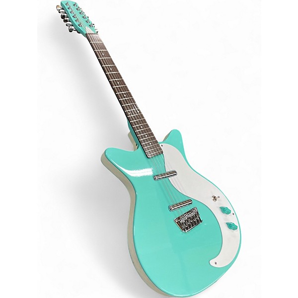 Used 2024 Danelectro 12SDC 12-String Seafoam Green Solid Body Electric Guitar