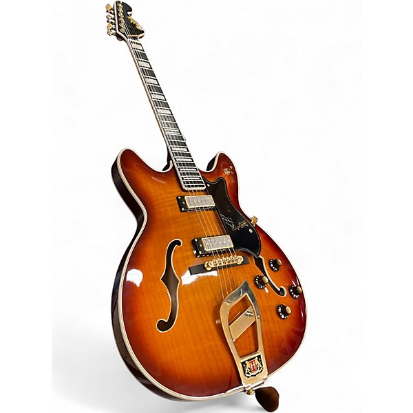 Used Hagstrom Viking II-P P90S 2 Color Sunburst Hollow Body Electric Guitar
