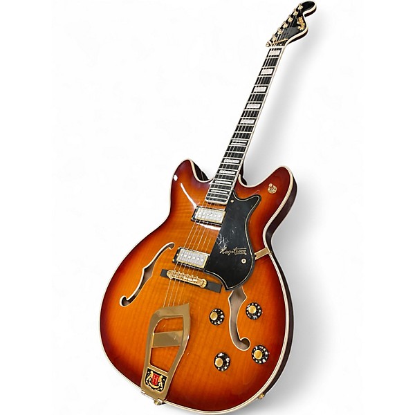 Used Hagstrom Viking II-P P90S 2 Color Sunburst Hollow Body Electric Guitar