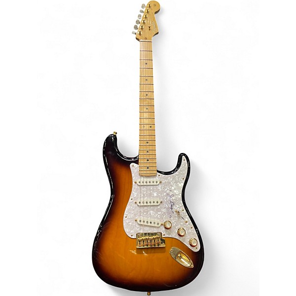 Used Fender 60th Anniversary Commemorative American Standard Stratocaster 2 Color Sunburst Solid Body Electric Guitar