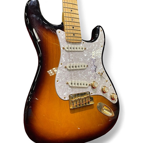 Used Fender 60th Anniversary Commemorative American Standard Stratocaster 2 Color Sunburst Solid Body Electric Guitar