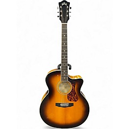 Used Guild F250CE DELUXE 2 Tone Sunburst Acoustic Electric Guitar