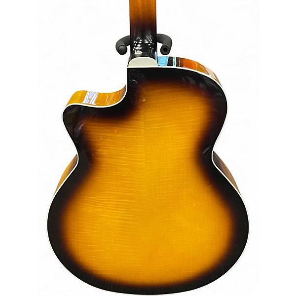 Used Guild F250CE DELUXE 2 Tone Sunburst Acoustic Electric Guitar