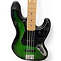 Used 2022 Fender player limited edition jazz bass green burst Electric Bass Guitar