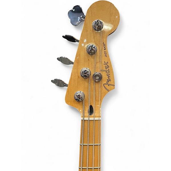 Used 2022 Fender player limited edition jazz bass green burst Electric Bass Guitar