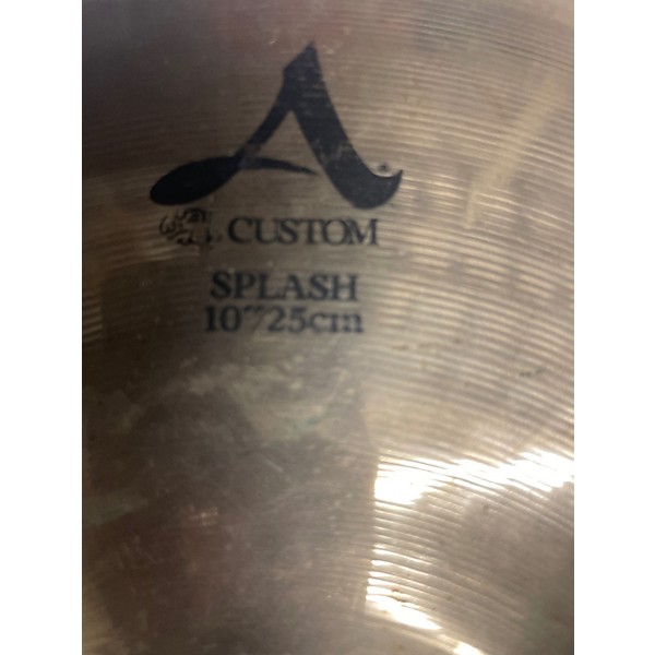 Used Zildjian 10in A Custom Splash Cymbal