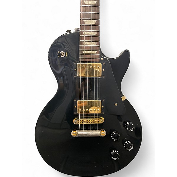 Used 2000s Gibson Les Paul Studio Black Solid Body Electric Guitar