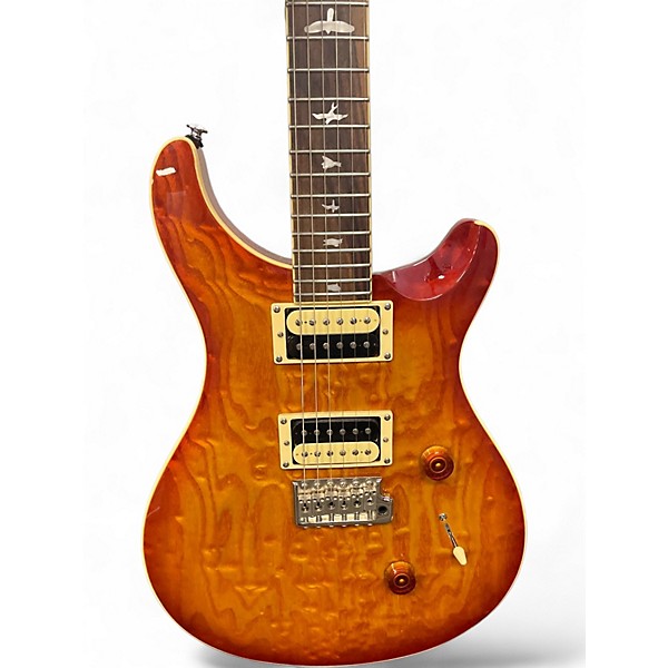 Used 2020s PRS SE Custom 24 Amber Solid Body Electric Guitar