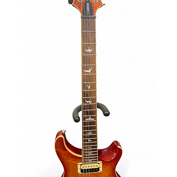 Used 2020s PRS SE Custom 24 Amber Solid Body Electric Guitar