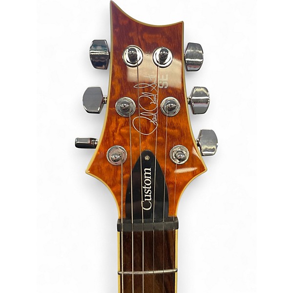 Used 2020s PRS SE Custom 24 Amber Solid Body Electric Guitar