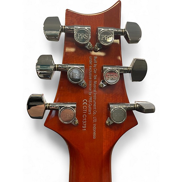 Used 2020s PRS SE Custom 24 Amber Solid Body Electric Guitar