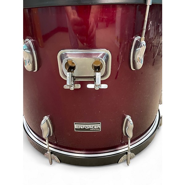 Used Enforcer 5 Piece 5 PEICE SHELL PACK Wine Red Drum Kit