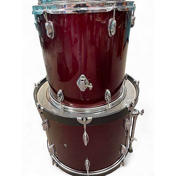 Used Enforcer 5 Piece 5 PEICE SHELL PACK Wine Red Drum Kit