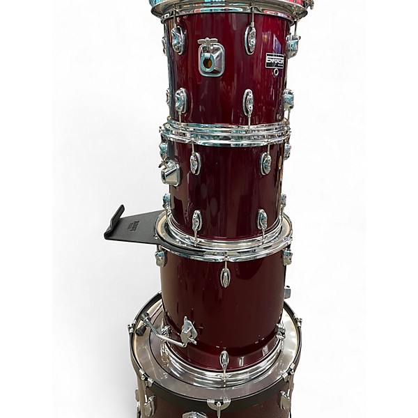 Used Enforcer 5 Piece 5 PEICE SHELL PACK Wine Red Drum Kit