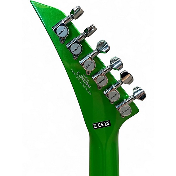 Used Jackson Scott Ian Signature Soloist ELECTRIC GREEN Solid Body Electric Guitar