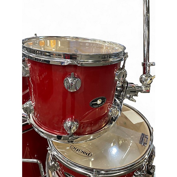 Used Pacifica 5 Piece SHELL PACK RUST Drum Kit
