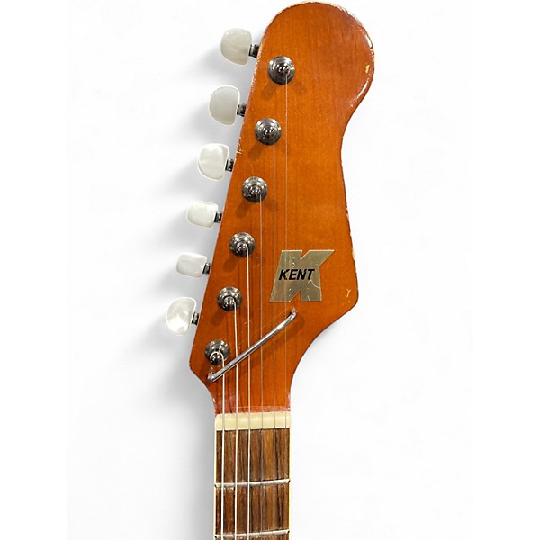 Vintage 1967 Kent Americana Natural Hollow Body Electric Guitar