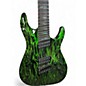 Used Schecter Guitar Research C7 MS Silver Mountain Toxic Venom Solid Body Electric Guitar