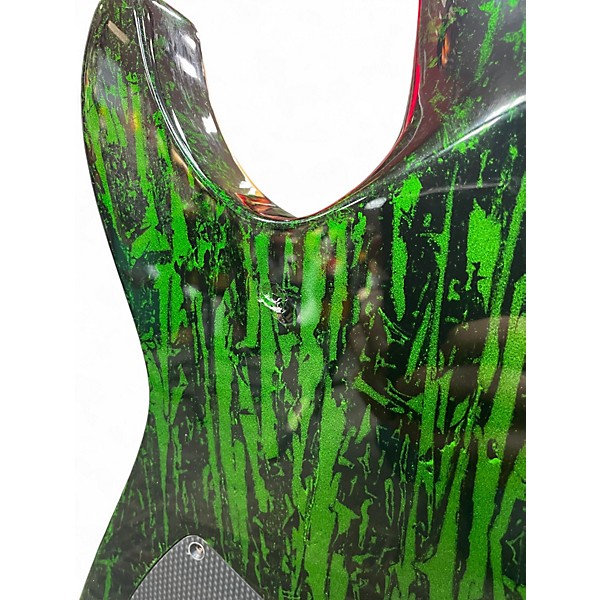 Used Schecter Guitar Research C7 MS Silver Mountain Toxic Venom Solid Body Electric Guitar