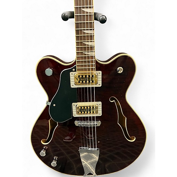 Used 2022 Eastwood CLASSIC 6 LEFT HANDED Walnut Hollow Body Electric Guitar