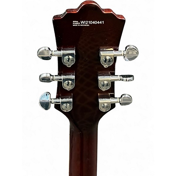 Used 2022 Eastwood CLASSIC 6 LEFT HANDED Walnut Hollow Body Electric Guitar