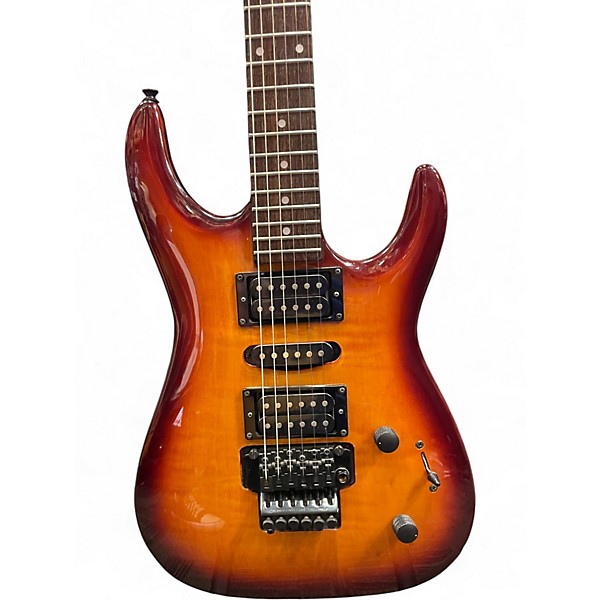 Used Squier HM V Antique Burst Solid Body Electric Guitar