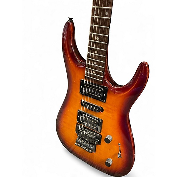 Used Squier HM V Antique Burst Solid Body Electric Guitar