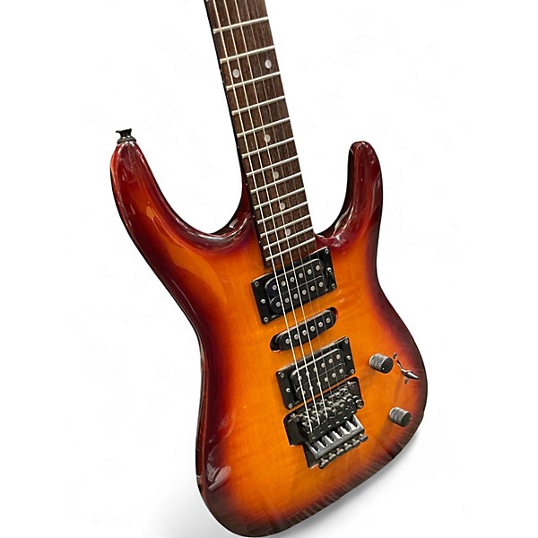 Used Squier HM V Antique Burst Solid Body Electric Guitar