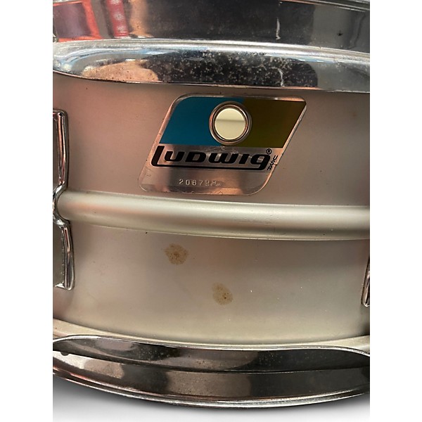 Vintage 1970s Ludwig 14X6 Acrolite Snare Inca Silver Drum