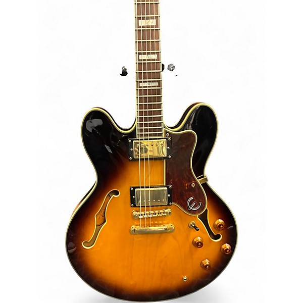 Used Epiphone Sheraton II Vintage Sunburst Hollow Body Electric Guitar