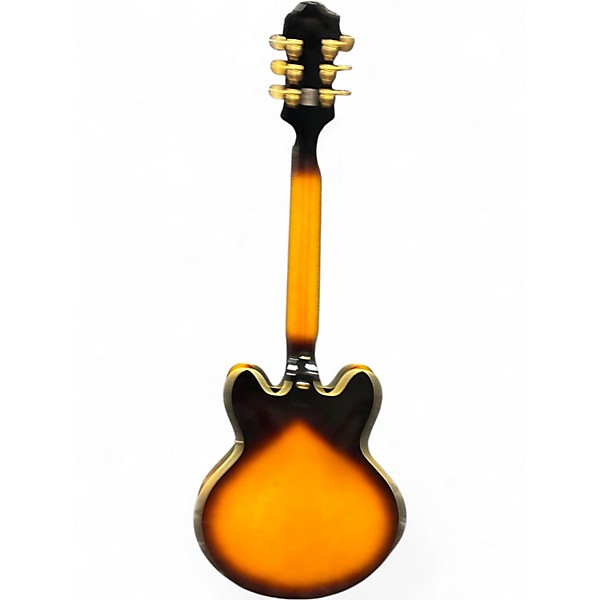 Used Epiphone Sheraton II Vintage Sunburst Hollow Body Electric Guitar