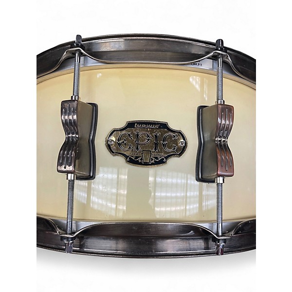Used Ludwig 14X6.5 Epic Snare Antique White Drum