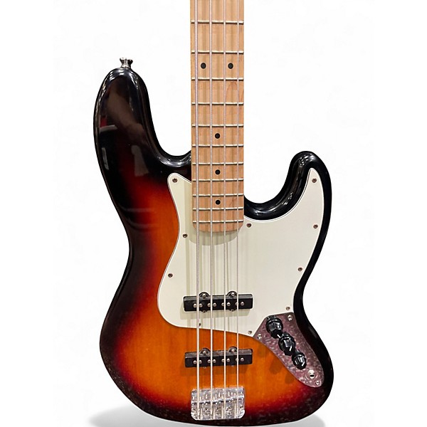 Used Squier Jazz Bass Tobacco Burst Electric Bass Guitar