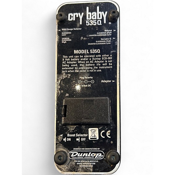 Used Dunlop 535Q Cry Baby Multi-Wah Effect Pedal