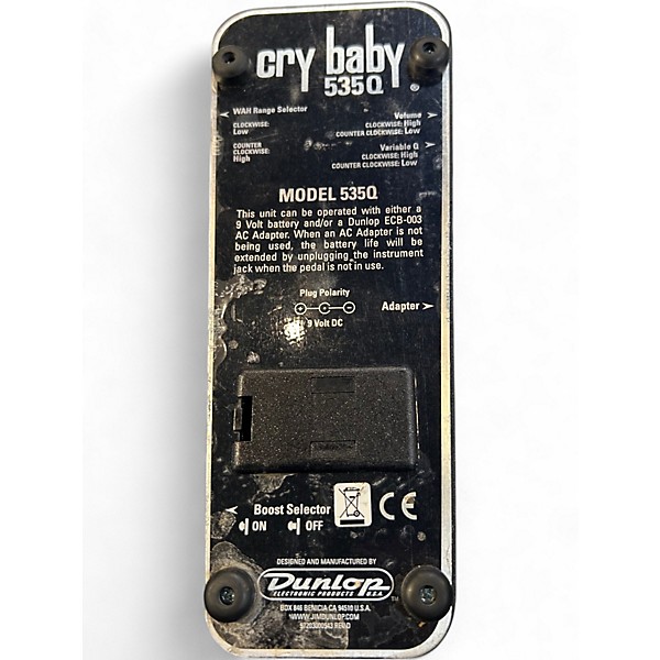 Used Dunlop 535Q Cry Baby Multi-Wah Effect Pedal